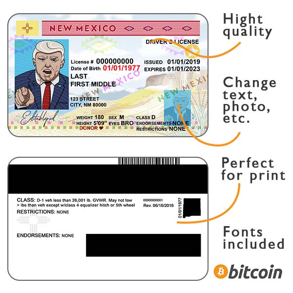 New Mexico driver license psd