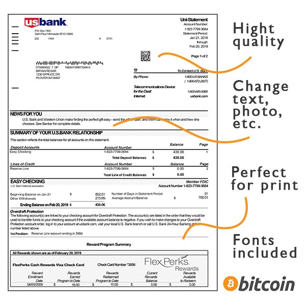 statement usbank usa psd